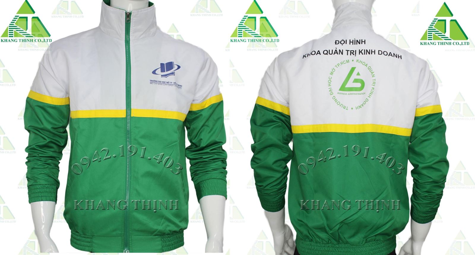 May áo khoác đồng phục học sinh